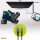 Micro-USB-auf-USB-A-Textilkabel mit Metallsteckern (spacegrau/silber), 0,5 m