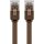 CAT 6 Flach-Patchkabel, U/UTP, dunkelbraun