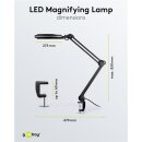 LED-Klemm-Lupenleuchte, 8 W, schwarz