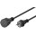 Netzkabel Outdoor, 10 m, Schwarz