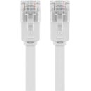 CAT 5e Flach-Patchkabel, U/UTP, weiß