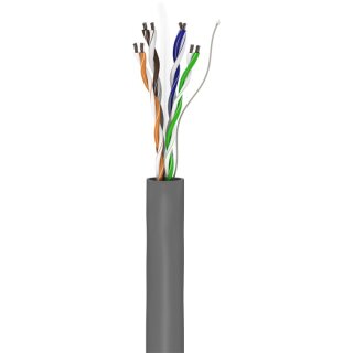 CAT 6 Netzwerkkabel, U/UTP, grau