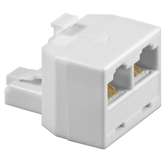 goobay - ISDN-T-Adapter . RJ45-Stecker (8P8C) > 2x RJ45-Buchse (8P8C)
