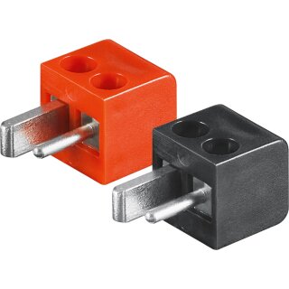 Lautsprecherstecker-Set - mit Schraubanschluss, paarweise verpackt