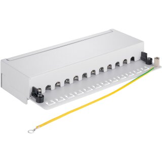 CAT 6 Mini/Desktop Patch Panel, 12 Port, (1 HE)
