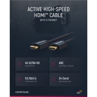 Aktives High-Speed-HDMI™-Kabel mit Ethernet