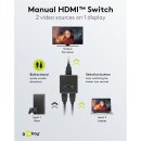 Manuelle HDMI™-Umschaltbox 2 auf 1 (4K @ 60 Hz)