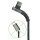 USB-C™-auf-USB-C™-Textilkabel mit Metallsteckern (spacegrau/silber), 90°, 1 m