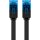 CAT 6A Flach-Patchkabel, U/UTP, schwarz