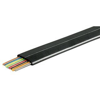 Telefonflachkabel 8-adrig, 100 m Rolle, AWG 28, CCA (kupferkaschiertes Aluminium)