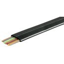 Telefonflachkabel 8-adrig, 100 m Rolle, AWG 28, CCA (kupferkaschiertes Aluminium)