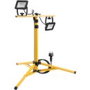 LED-Baustrahler mit Teleskopstativ, 2x 20 W