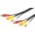 Composite Audio-Video-Anschlusskabel, 3x Cinch mit RG59-Videoleitung