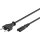 Anschlusskabel Eurostecker, 3 m, Schwarz