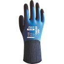 Arbeitshandschuhe mit doppeltbeschichteter Latexbeschichtung - WG-318 - blau wasserdicht