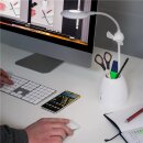 LED-Schreibtischleuchte Fan + Pen Box