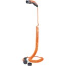 Spiral-Ladekabel Typ 2, bis zu 11 kW, 5 m, orange