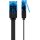 CAT 6A Flach-Patchkabel, U/UTP, schwarz
