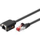 CAT 6 Verlängerungskabel, S/FTP (PiMF), schwarz