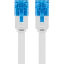 CAT 6A Flach-Patchkabel, U/UTP, weiß