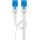 CAT 6A Flach-Patchkabel, U/UTP, weiß