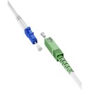 Glasfaserkabel (FTTH), Singlemode (OS2) White, (Simplex), 25 m