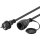 Netzkabel Outdoor, 25 m, Schwarz