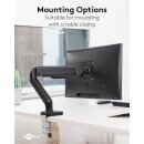 Monitorhalterung mit Gasdruckfeder, schwarz