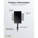 Monitorhalterung mit Gasdruckfeder, schwarz