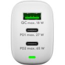 USB-C™ PD Multiport-Schnellladegerät (65 W) weiß