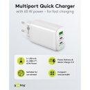 USB-C™ PD Multiport-Schnellladegerät (65 W) weiß
