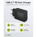 USB-C™ PD Schnellladegerät (45 W) schwarz