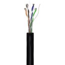 CAT 6 Outdoor Netzwerkkabel, U/UTP, schwarz