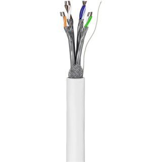 CAT 6 Netzwerkkabel, S/FTP (PiMF), weiß