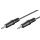 goobay - Audio Verbindungskabel AUX, 3,5 mm Mono - 1,5 Meter - Klinke 3,5 mm Stecker (2-Pin, mono) > Klinke 3,5 mm Stecker (2-Pin, mono)
