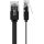 CAT 6 Flach-Patchkabel, U/UTP, schwarz