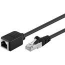 CAT 5e Verlängerungskabel, F/UTP, schwarz, 15 m