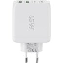 USB-C™ PD GaN Multiport-Schnellladegerät (68 W) weiß