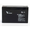 Vision - CP6120 - 6 Volt 12Ah Pb - Bleiakku Faston 6,3mm