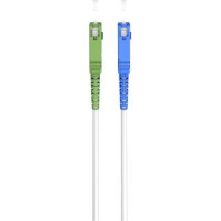 Glasfaserkabel (FTTH), Singlemode (OS2) White, (Simplex), 0,5 m