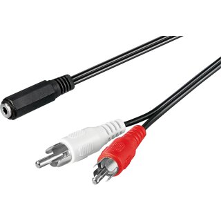 Audio-Kabeladapter 3,5-mm-Buchse zu Cinch-Stecker