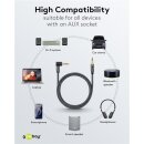 Audio Verbindungskabel AUX, 3,5 mm stereo, 90°, 2 m