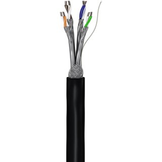 CAT 6 Outdoor Netzwerkkabel, S/FTP (PiMF), schwarz