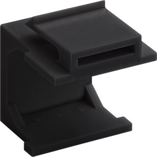 Keystone-Abdeckung (4-er Pack), schwarz