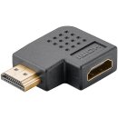 HDMI™-Winkeladapter 270° horizontal, 8K @ 60 Hz, vergoldet