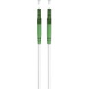 Glasfaserkabel (FTTH), Singlemode (OS2) White, (Simplex), 0,5 m