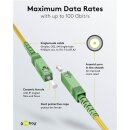 Glasfaserkabel (FTTH), Singlemode (OS2) Yellow, (Simplex), 15 m