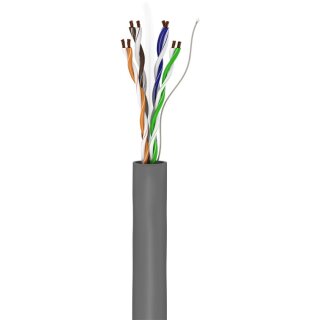 CAT 6 Netzwerkkabel, U/UTP, grau
