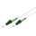 Glasfaserkabel (FTTH), Singlemode (OS2) White, (Simplex) - 1 Meter - LC-APC (8°) Stecker > LC-APC (8°) Stecker, halogenfreier Kabelmantel (LSZH), Lichtwellenleiter (LWL)