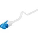 CAT 6A Flach-Patchkabel, U/UTP, weiß